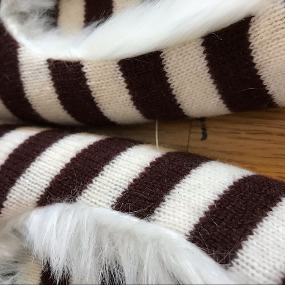 Henri Bendel Cashmere x Faux Fur Slippers - Picture 6 of 8